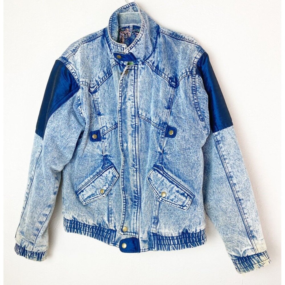 VTG American Weekend 90s Unisex Small Winter Thick Lined Denim Jacket GUC